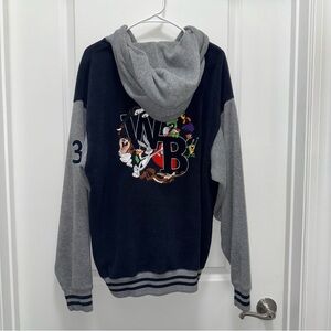 Vintage Warner Bros Studio Store Fleece Zip Front Jacket